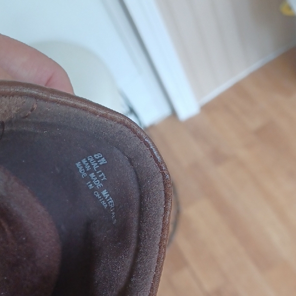 Easy Spirit Brown Heeled Boots Womens Size 8W - Picture 5 of 7